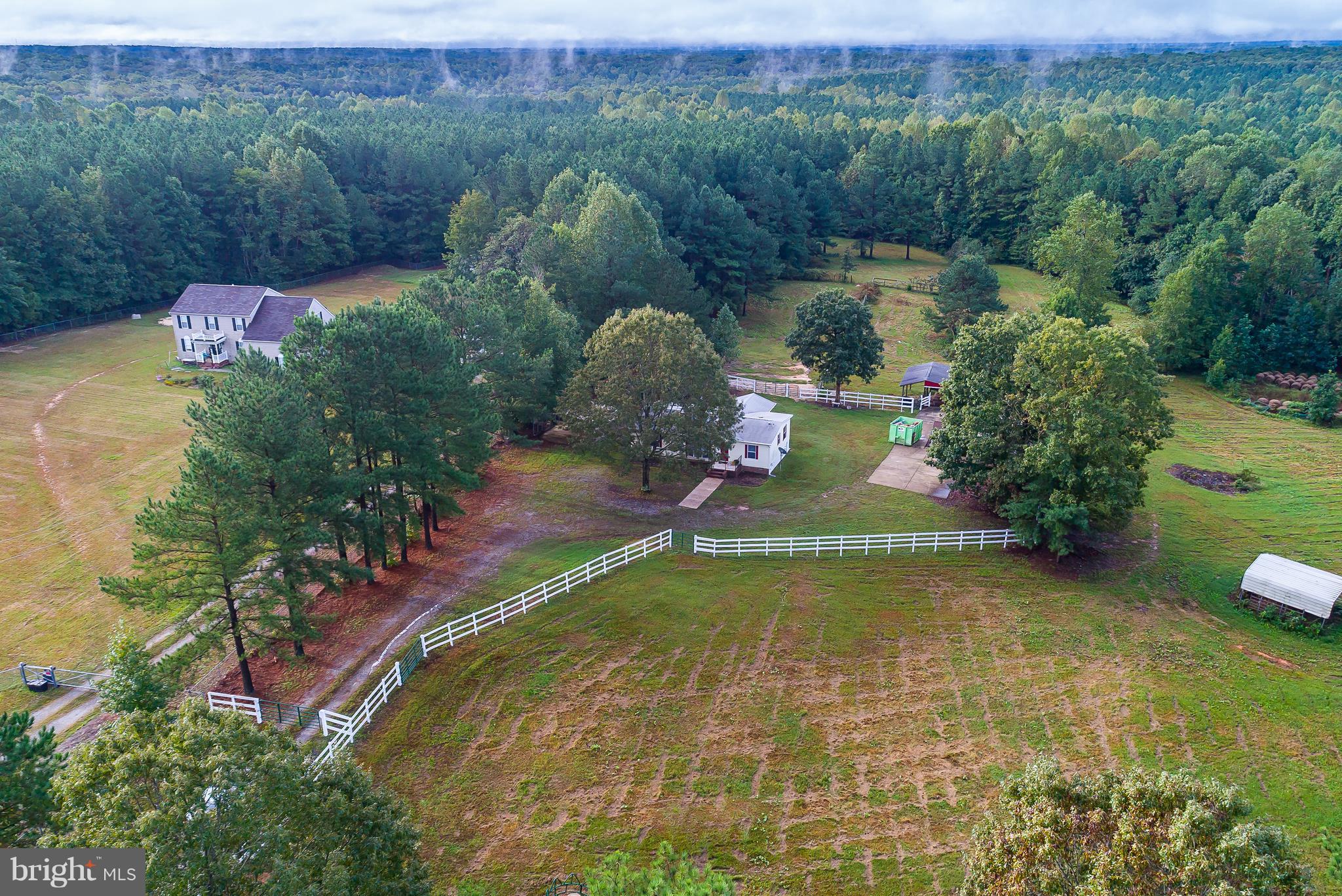 10000 Edenton Road Partlow, VA 22534 - Photo 26 of 30 an aerial view of a house with a yard and lake view