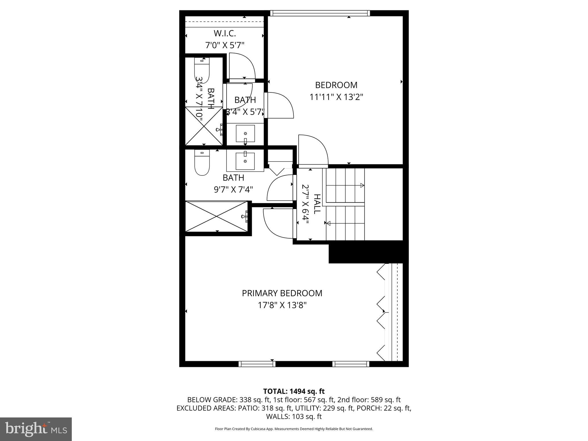 14219 Castle Boulevard, Unit 12618 Silver Spring, MD 20904 - Photo 35 of 37 Upper Level Floor Plan