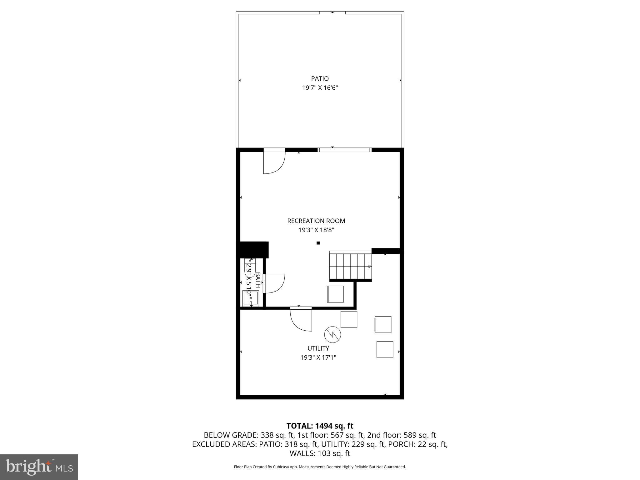 14219 Castle Boulevard, Unit 12618 Silver Spring, MD 20904 - Photo 36 of 37 Lower Level Floor Plan