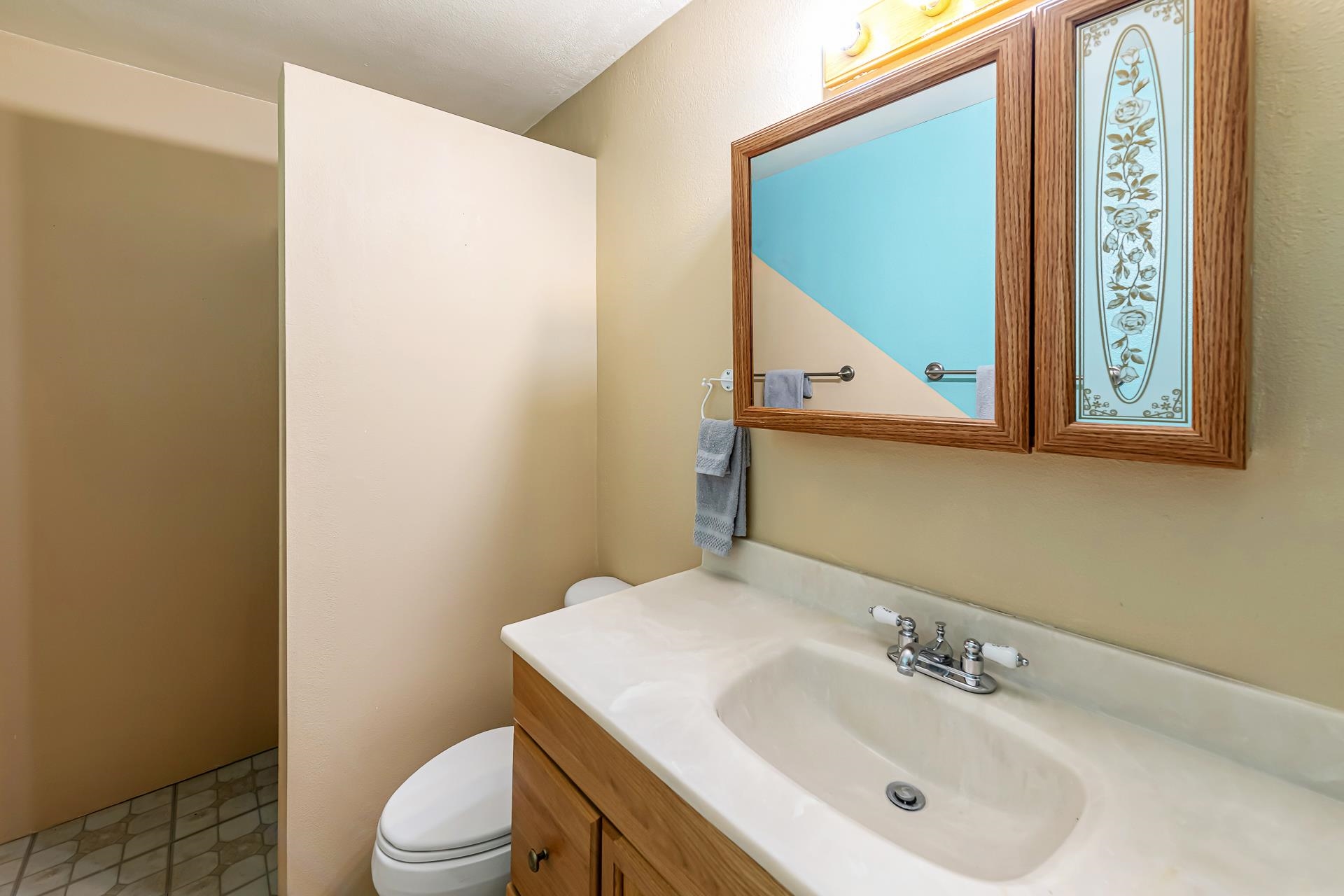 6194 County Road 320 Rifle, CO 81650 - Photo 24 of 42 a bathroom with a sink a toilet and mirror