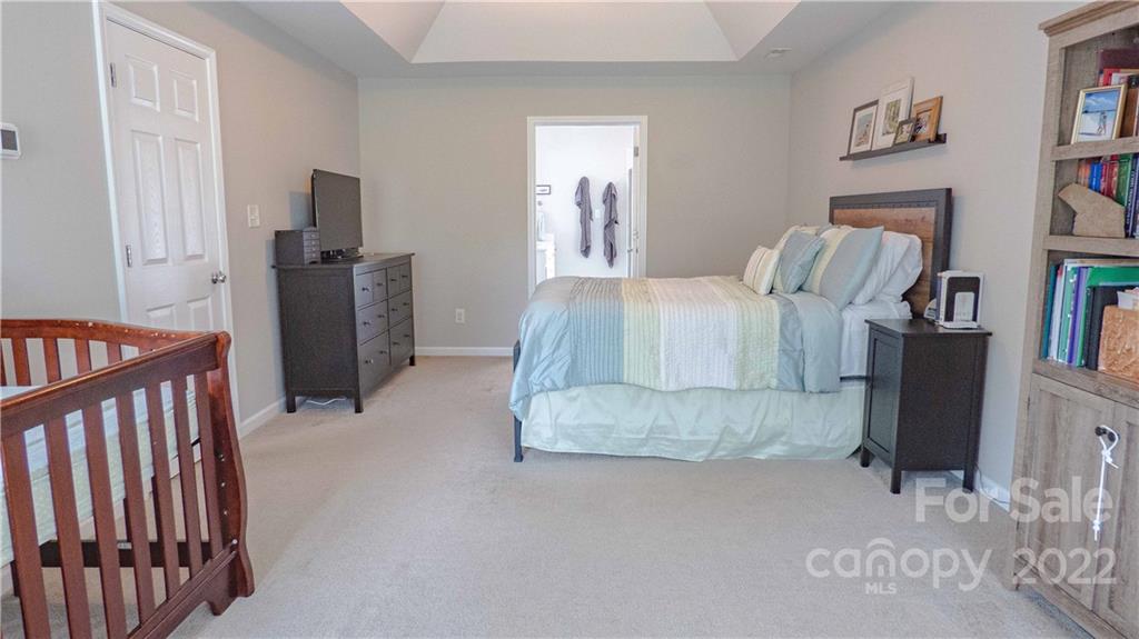 3303 Burnage Hall Road Harrisburg, NC 28075 - Photo 19 of 37 a bedroom with a bed and painting on the wall