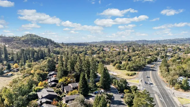 an aerial view of multiple house