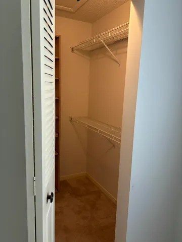 a view of closet area