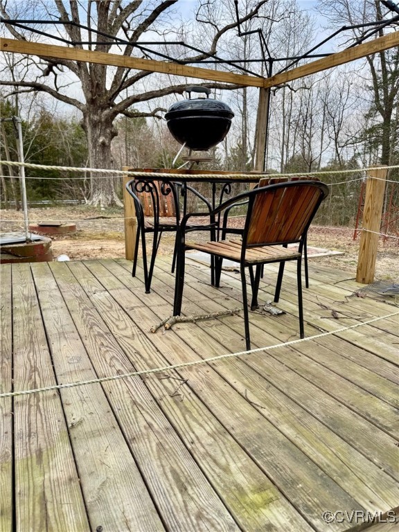 1596 Hampton Hall Road Callao, VA 22435 - Photo 13 of 14 View of wooden deck on rear