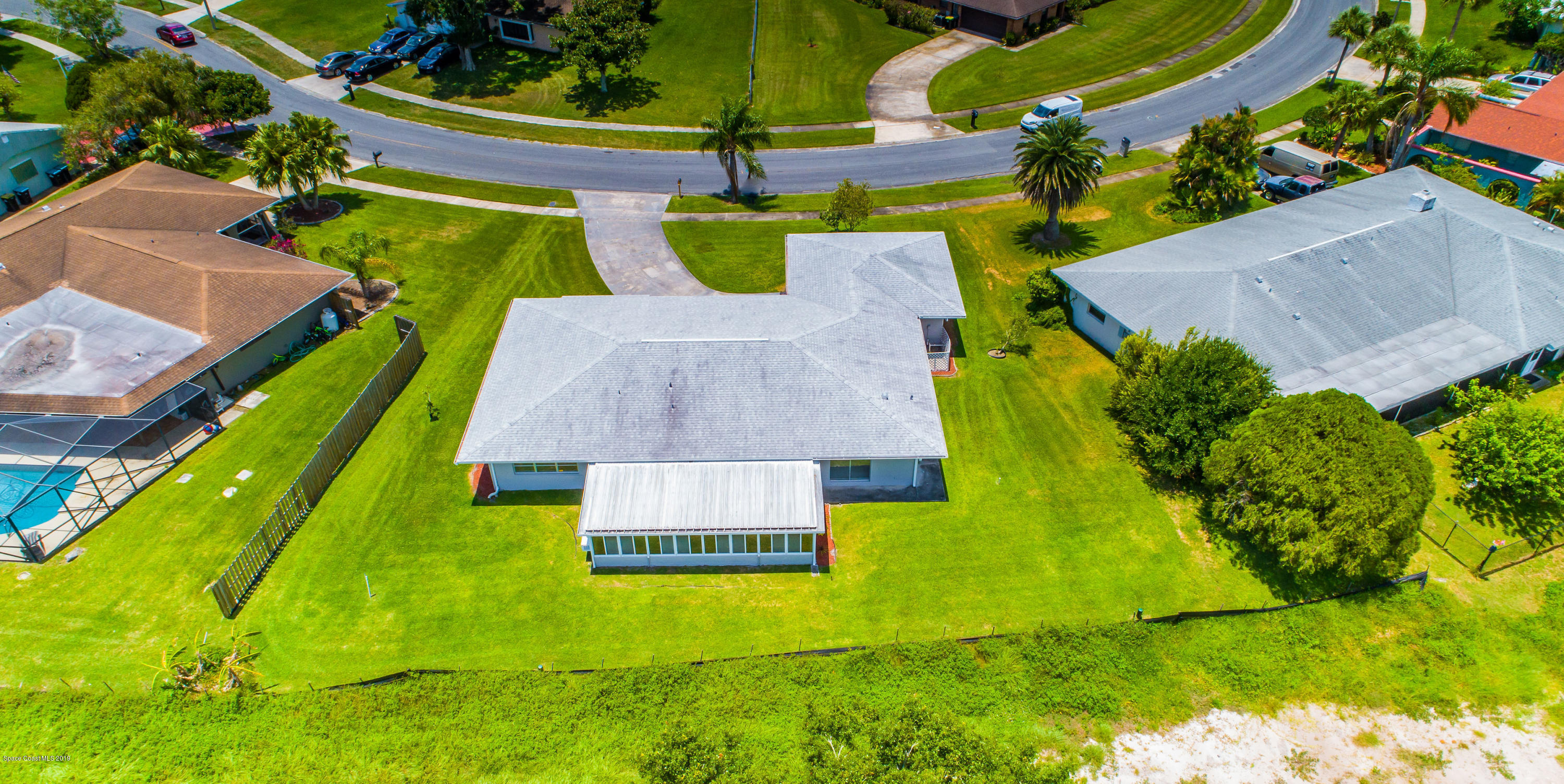 1449 Meadowbrook Road Northeast Palm Bay, FL 32905 - Photo 32 of 34 Back Overhead