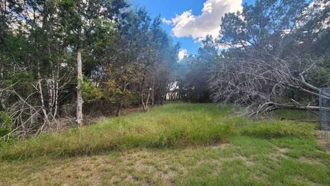 a view of a yard with an outdoor space