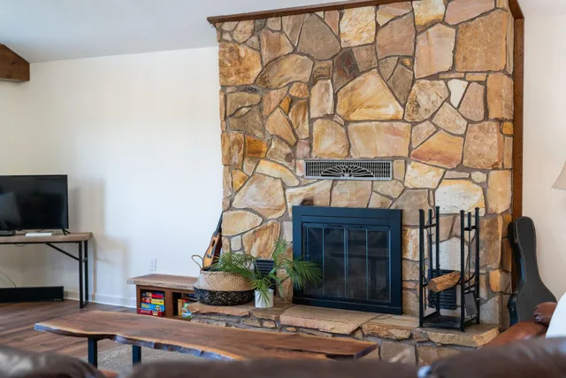 a bathroom with a sink a vanity and a mirror