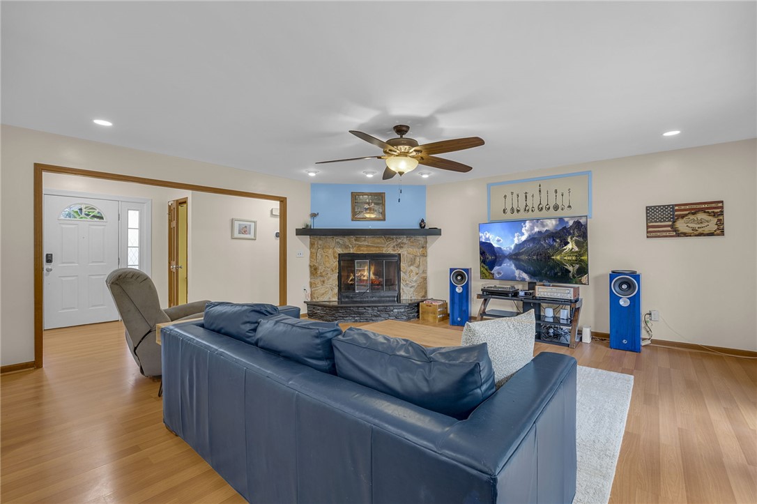 1002 Berkeley Drive Clemson, SC 29631 - Photo 3 of 23 This inviting living space features a cozy fireplace, perfect for relaxing evenings.