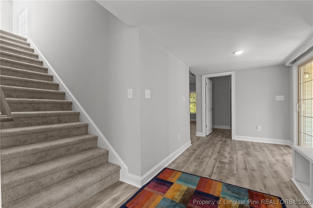 502 North Stewart Street Raeford, NC 28376 - Photo 27 of 48 a view of entryway with wooden floor