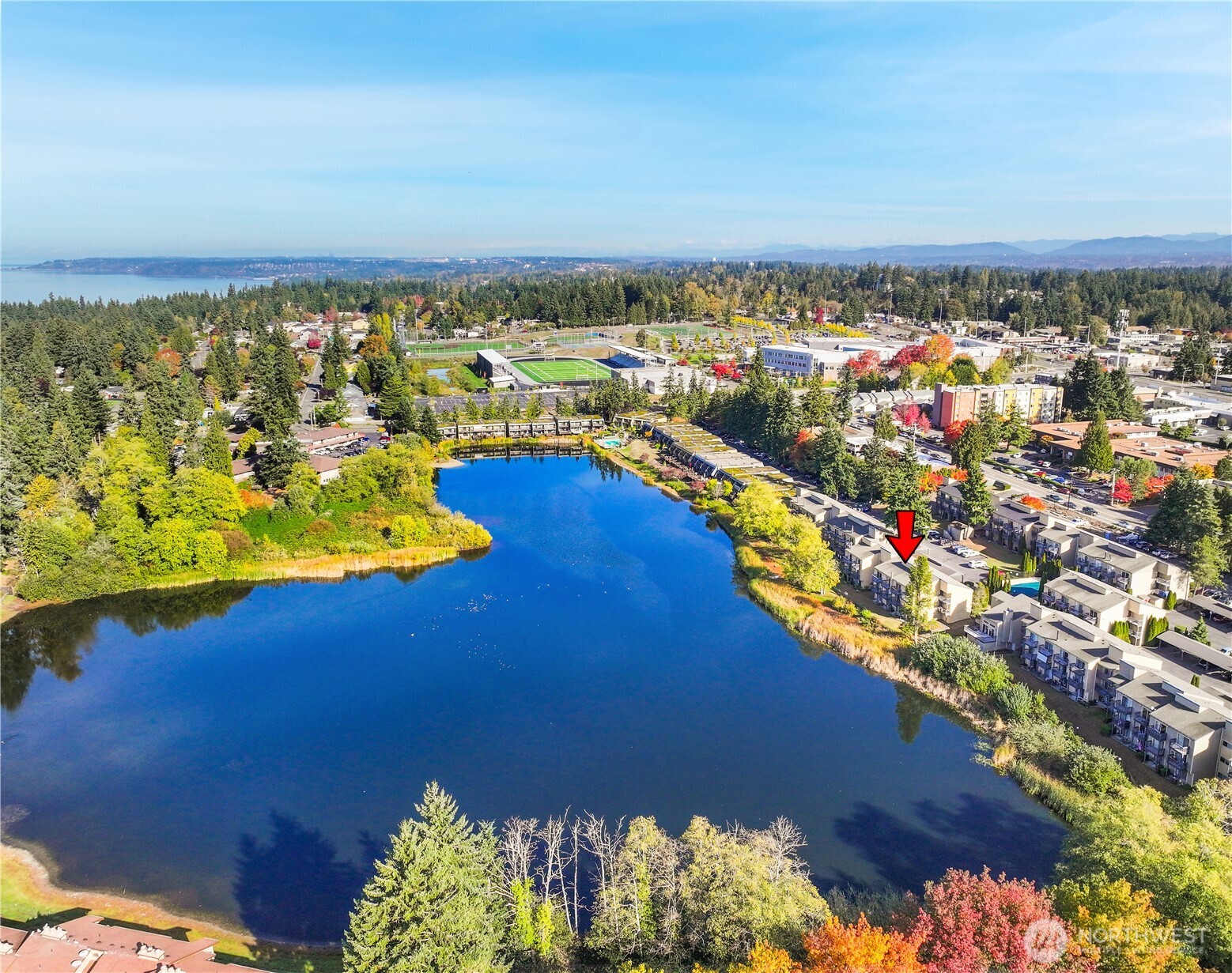 31003 14th Avenue South, Unit C4 Federal Way, WA 98003 - Photo 20 of 22 an aerial view of residential houses with outdoor space