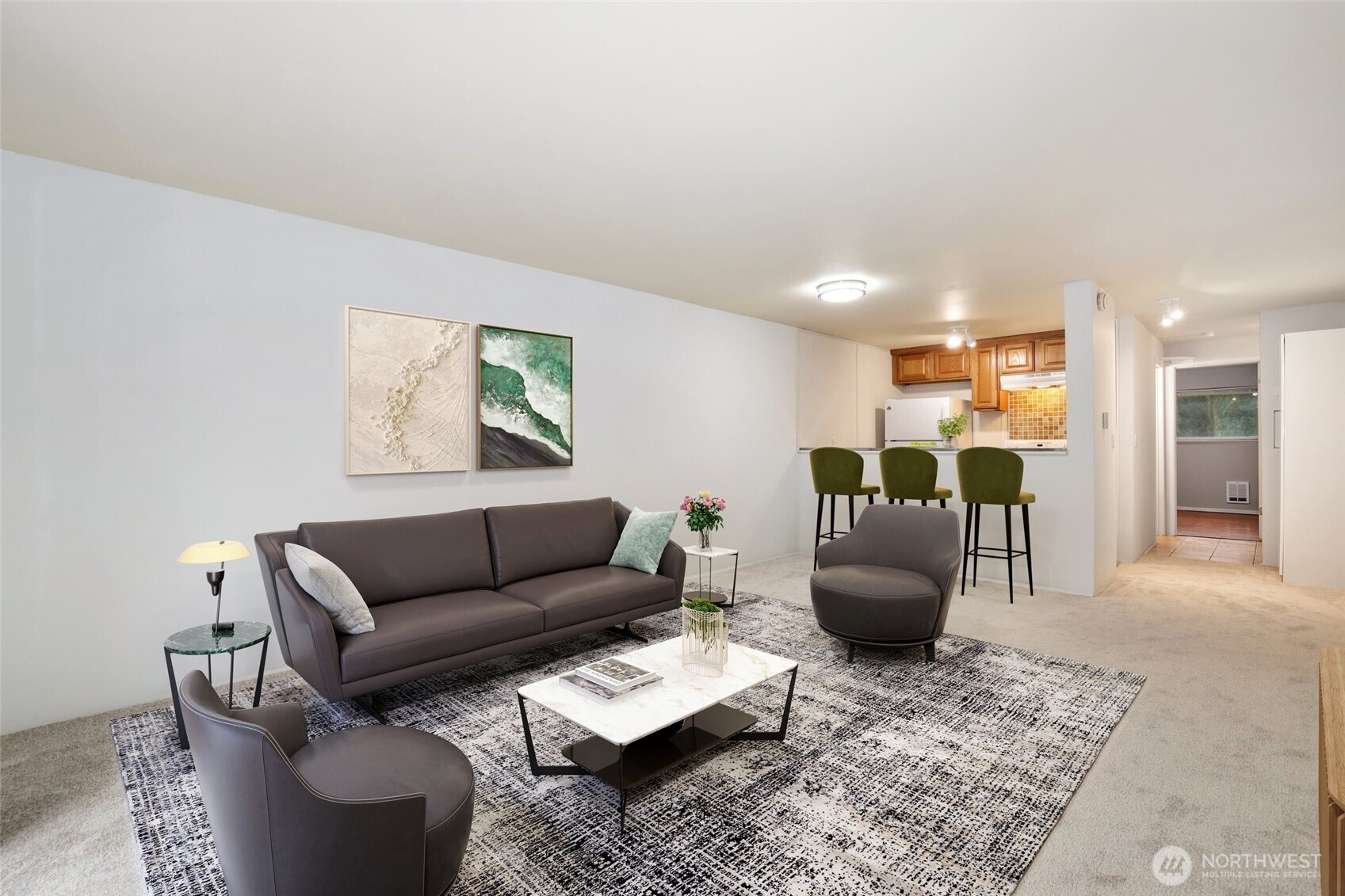 31003 14th Avenue South, Unit C4 Federal Way, WA 98003 - Photo 9 of 22 a living room with furniture and a rug