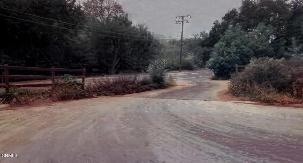 a view of backyard with green space