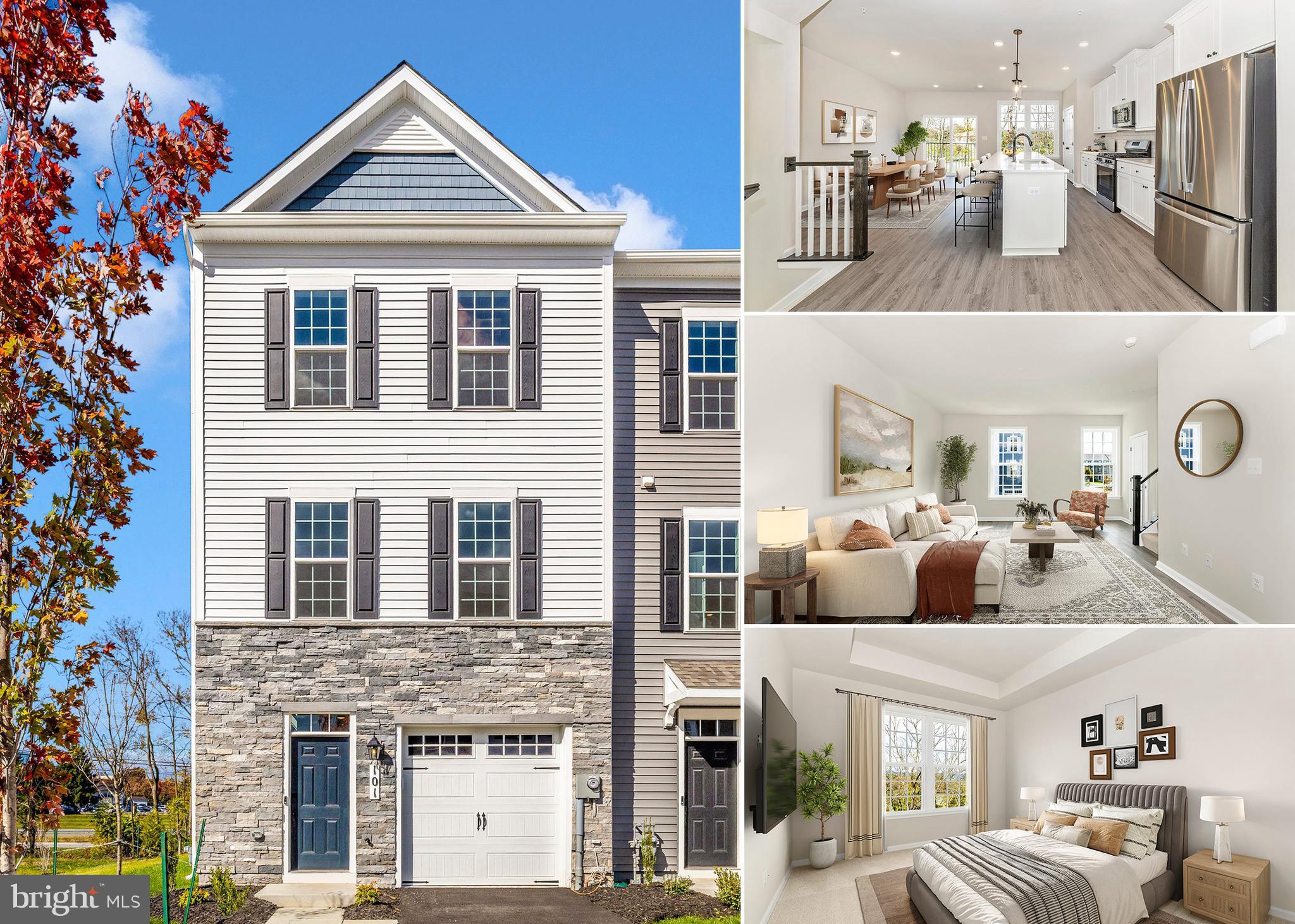 a front view of a building with many windows