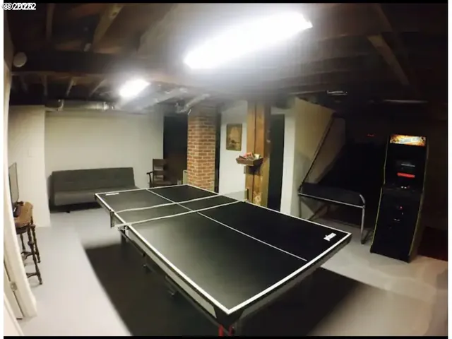 a room with gym equipment