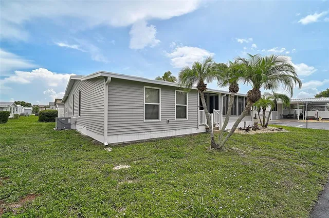 a house view with a garden space