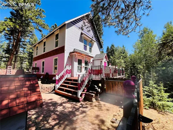 a view of a house with a patio