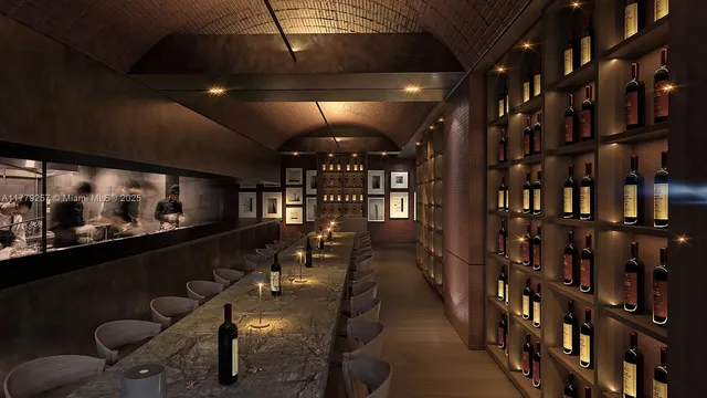 a living room with a large window