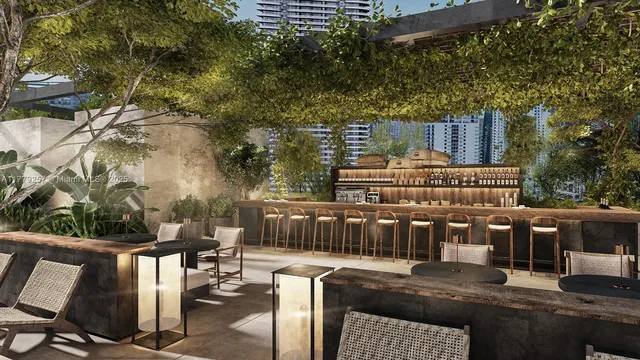 a view of outdoor space with seating