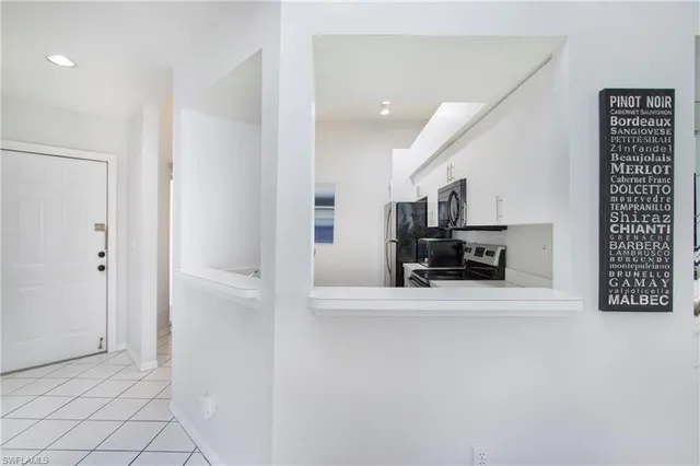 a view of kitchen and utility room
