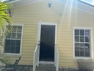 a view of front door