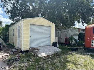 a backyard of a house