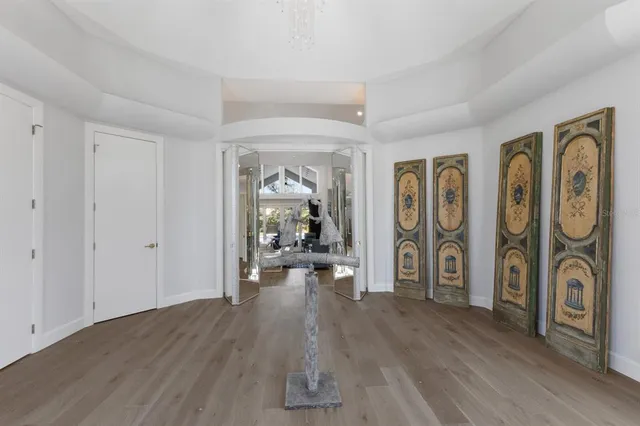 a living room with furniture or couch and a potted plant