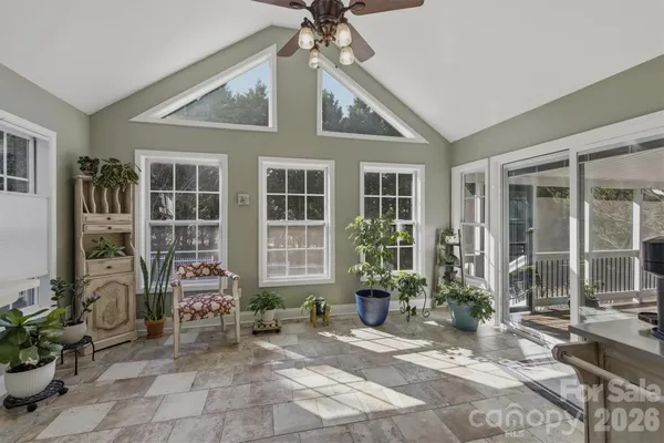 a view of a house with sitting area