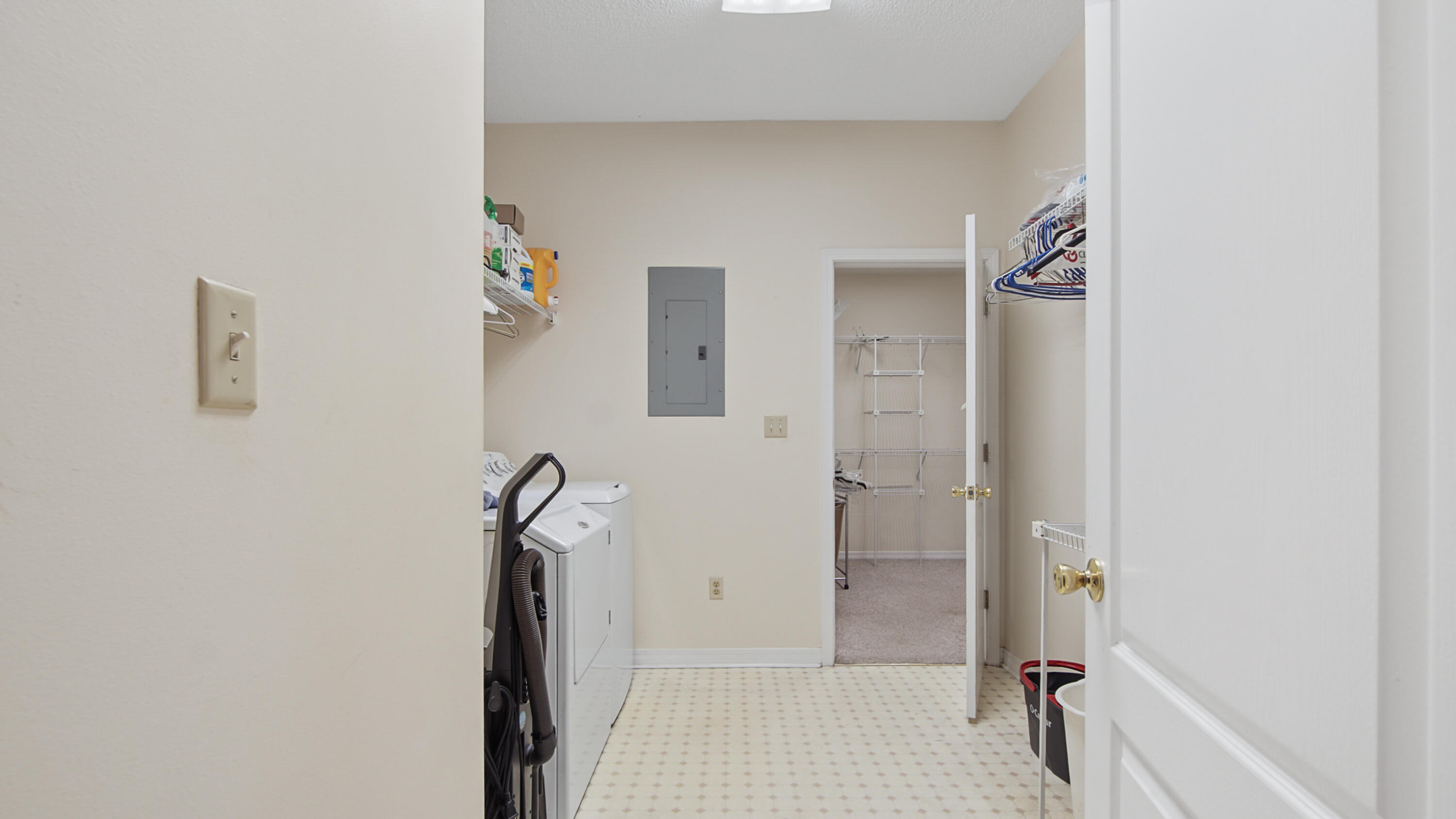 1333 Parrish Road Florala, AL 36442 - Photo 23 of 48 a view of a hallway with wooden floor and closet