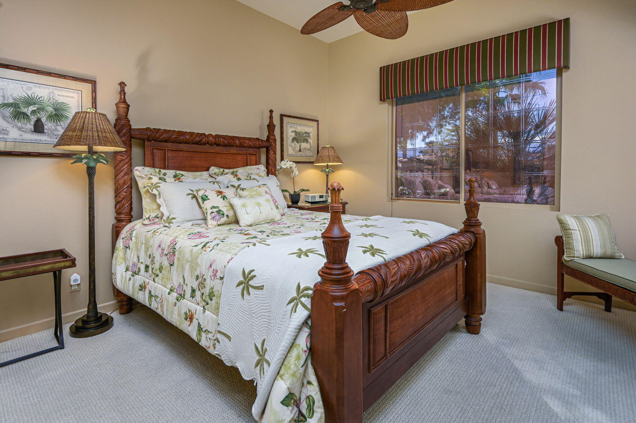 328 Tomahawk Drive Palm Desert, CA 92211 - Photo 21 of 56 a bed sitting in a bedroom next to a window