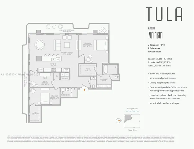 $2,650,000 | 7918 West Drive, Unit 701, North Bay Village, FL 33141