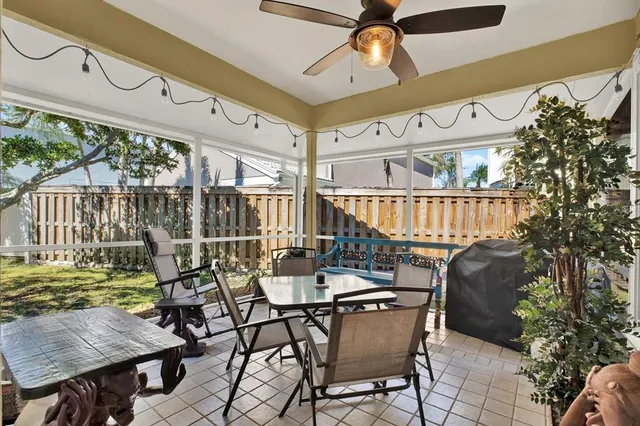 a view of swimming pool with a backyard