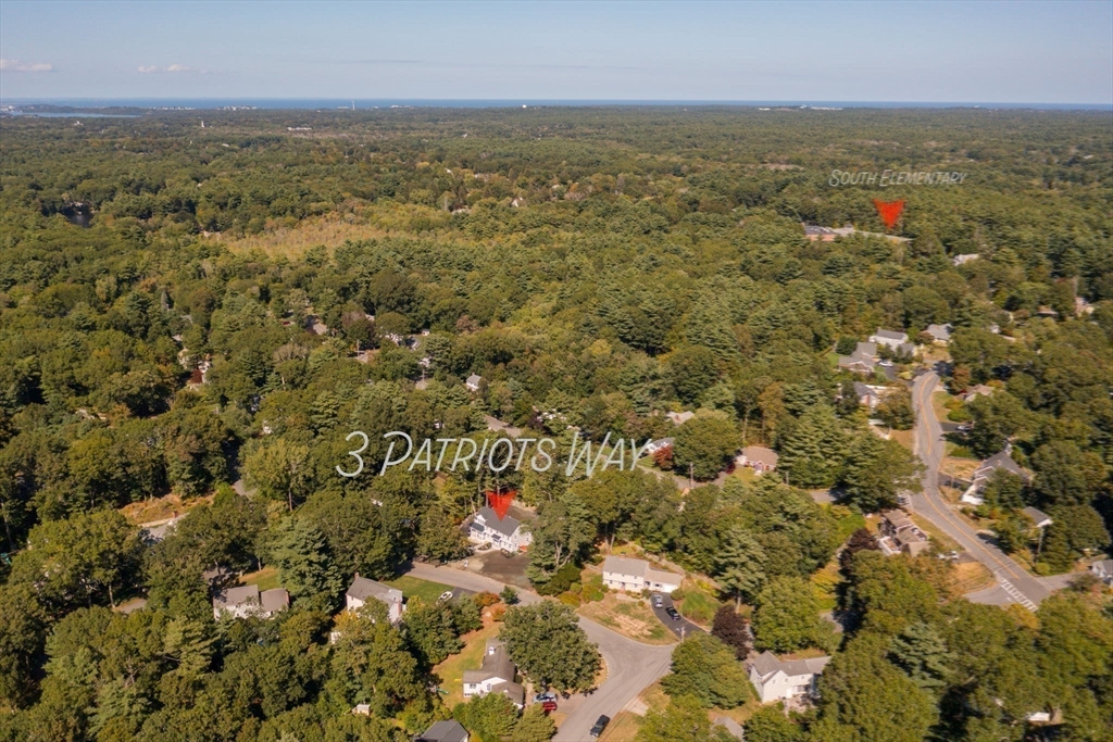 3 Patriots Way Hingham, MA 02043 - Photo 39 of 39 an aerial view of residential houses with outdoor space and trees