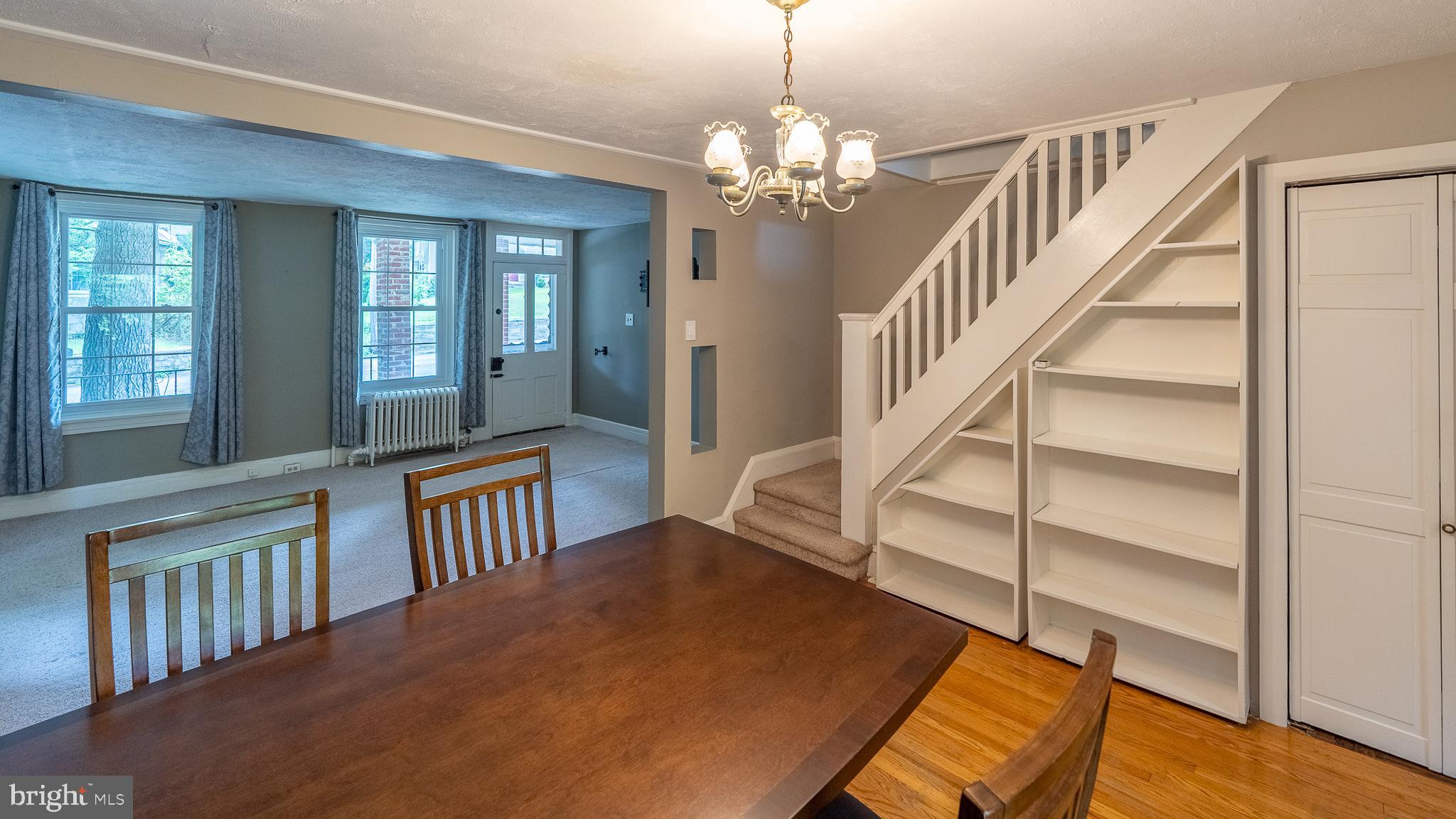 70 North Pennell Road Media, PA 19063 - Photo 8 of 32 Dining Room with Built-Ins & Hardwood Floors