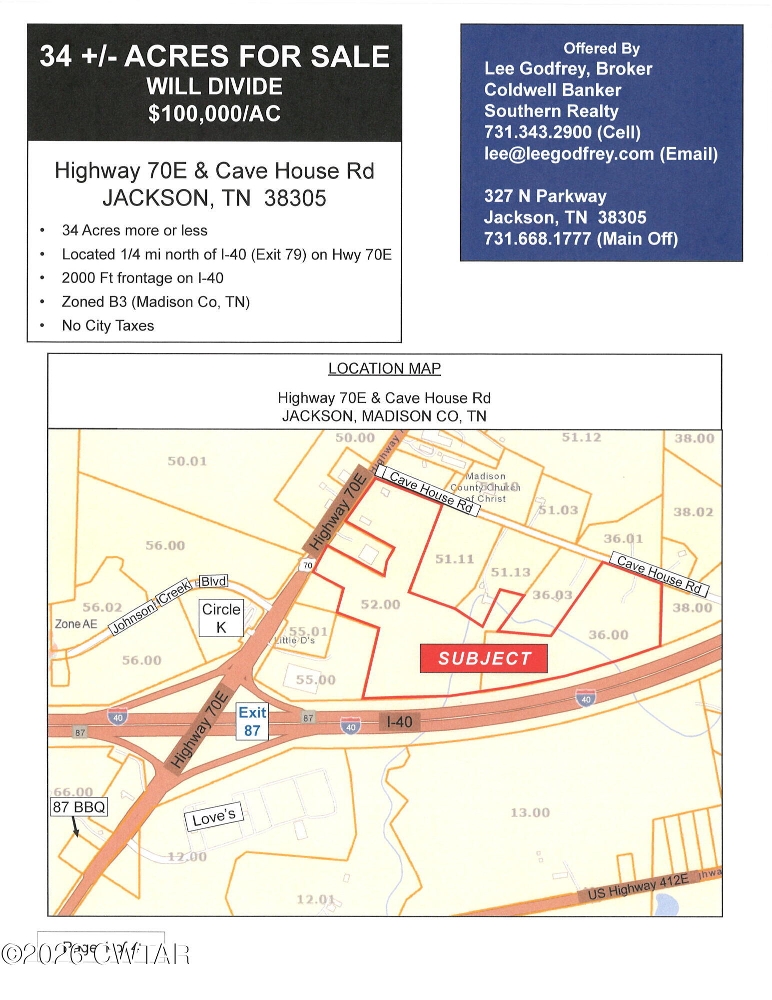 0 Hwy 70e & Cave House Road Jackson, TN 38305 - Photo 2 of 4 Hwy 70E & Cave House - Brochure