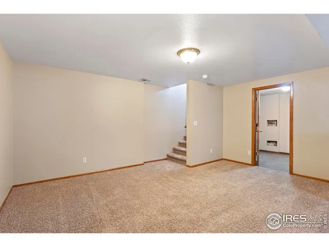 a view of an empty room