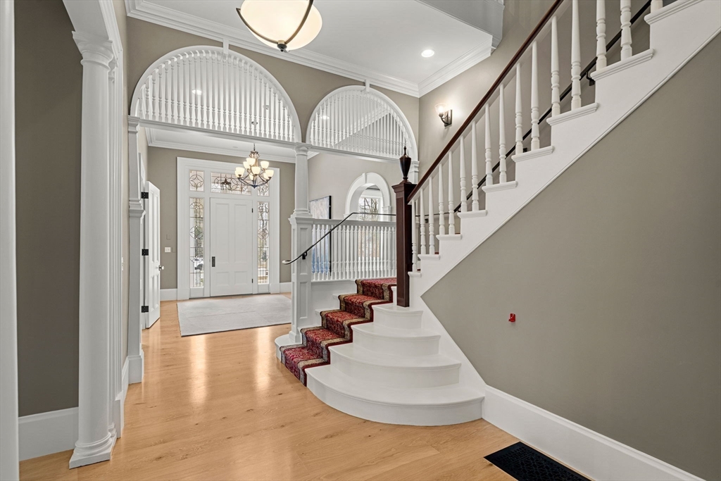 186 Main Street Groton, MA 01450 - Photo 18 of 42 a view of entryway and hall with wooden floor