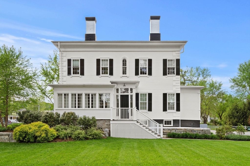 186 Main Street Groton, MA 01450 - Photo 3 of 42 front view of house with a yard