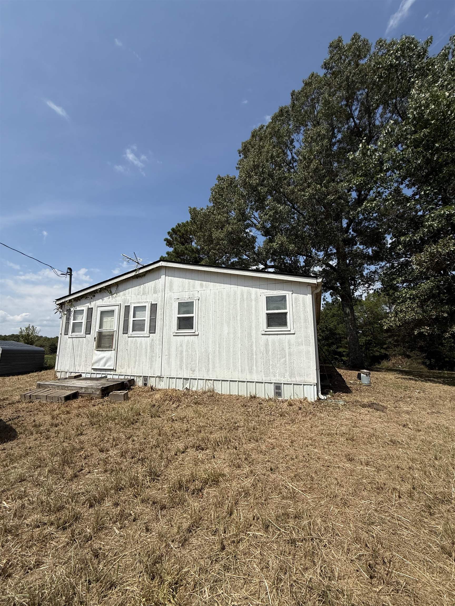 225 Teague Road Toone, TN 38381 - Photo 11 of 13 a white house that has a tree in front of it