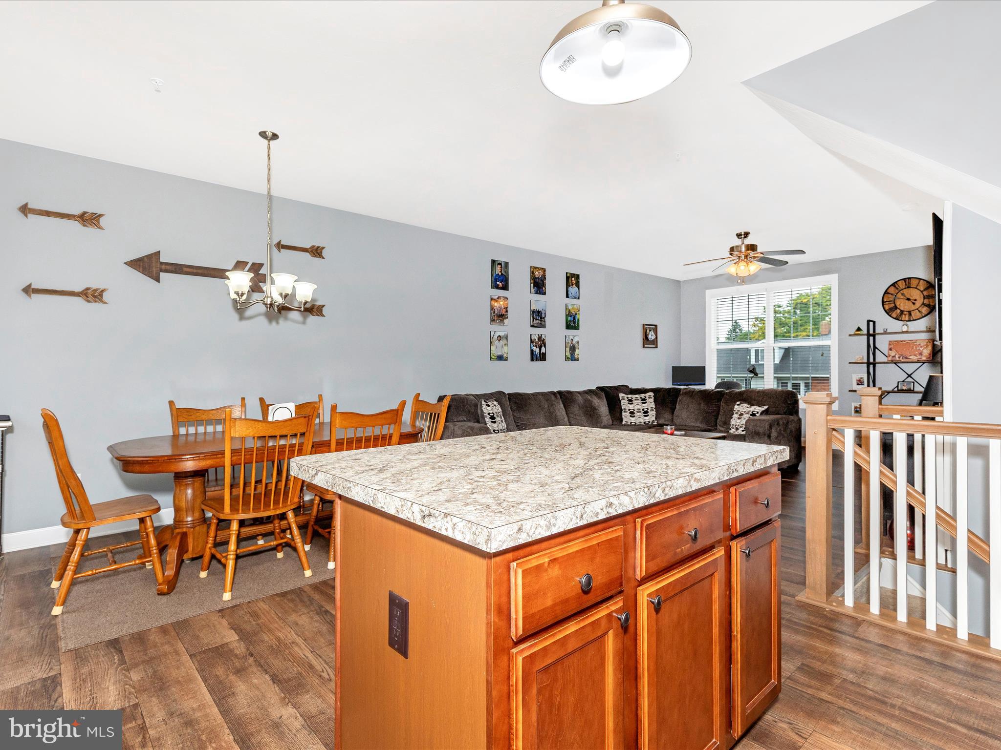 28 Brookside Avenue Hanover, PA 17331 - Photo 31 of 51 a dining hall with granite countertop a sink dishwasher and a dining table with chairs