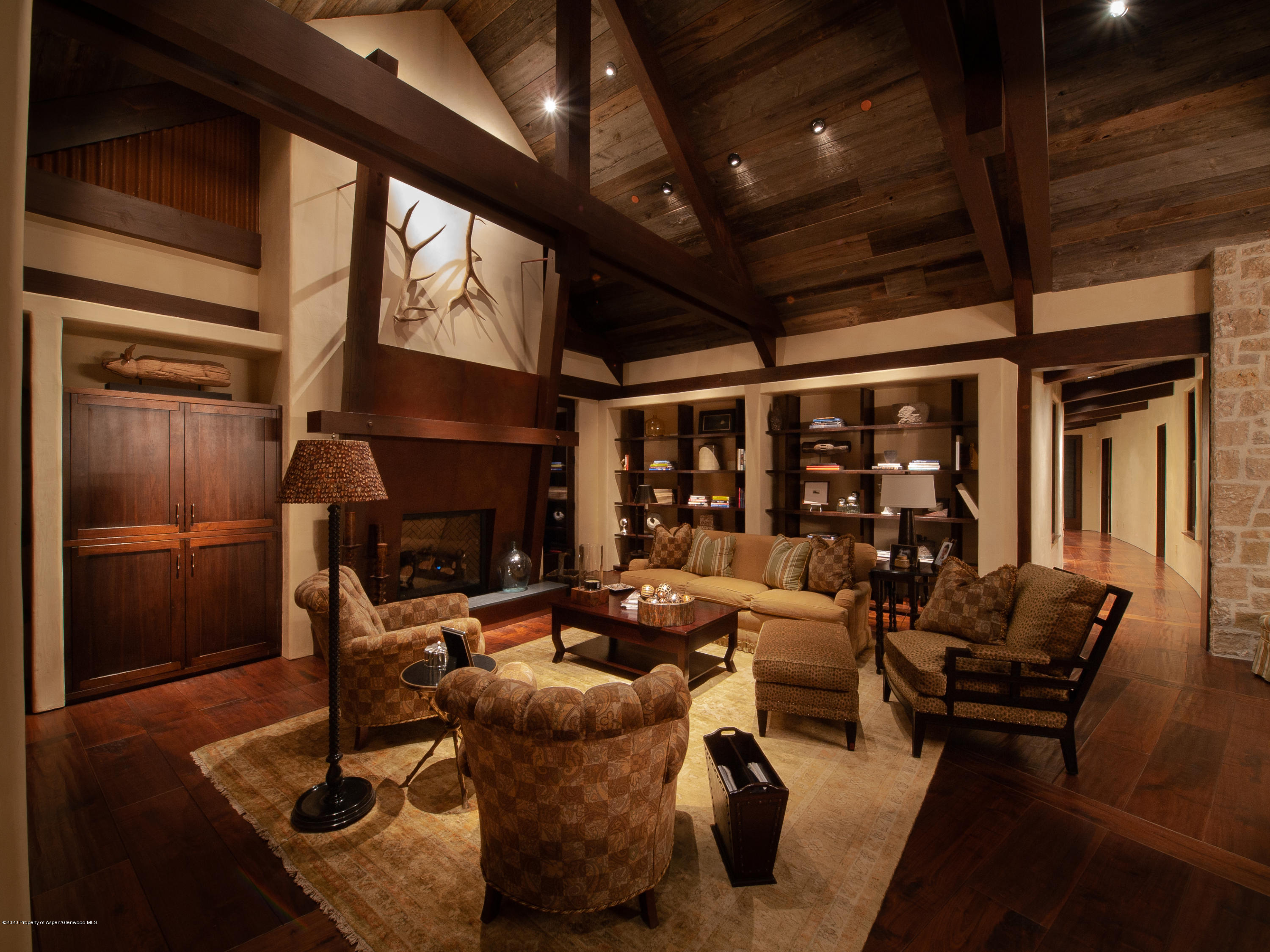 630 Spring Creek Road Basalt, CO 81621 - Photo 17 of 72 Evening in the library