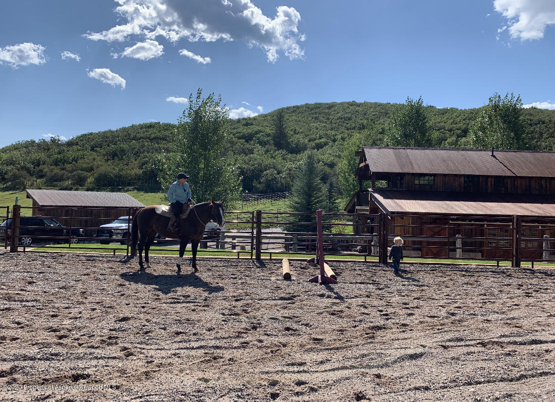 630 Spring Creek Road Basalt, CO 81621 - Photo 41 of 72 a view of a bench in a backyard