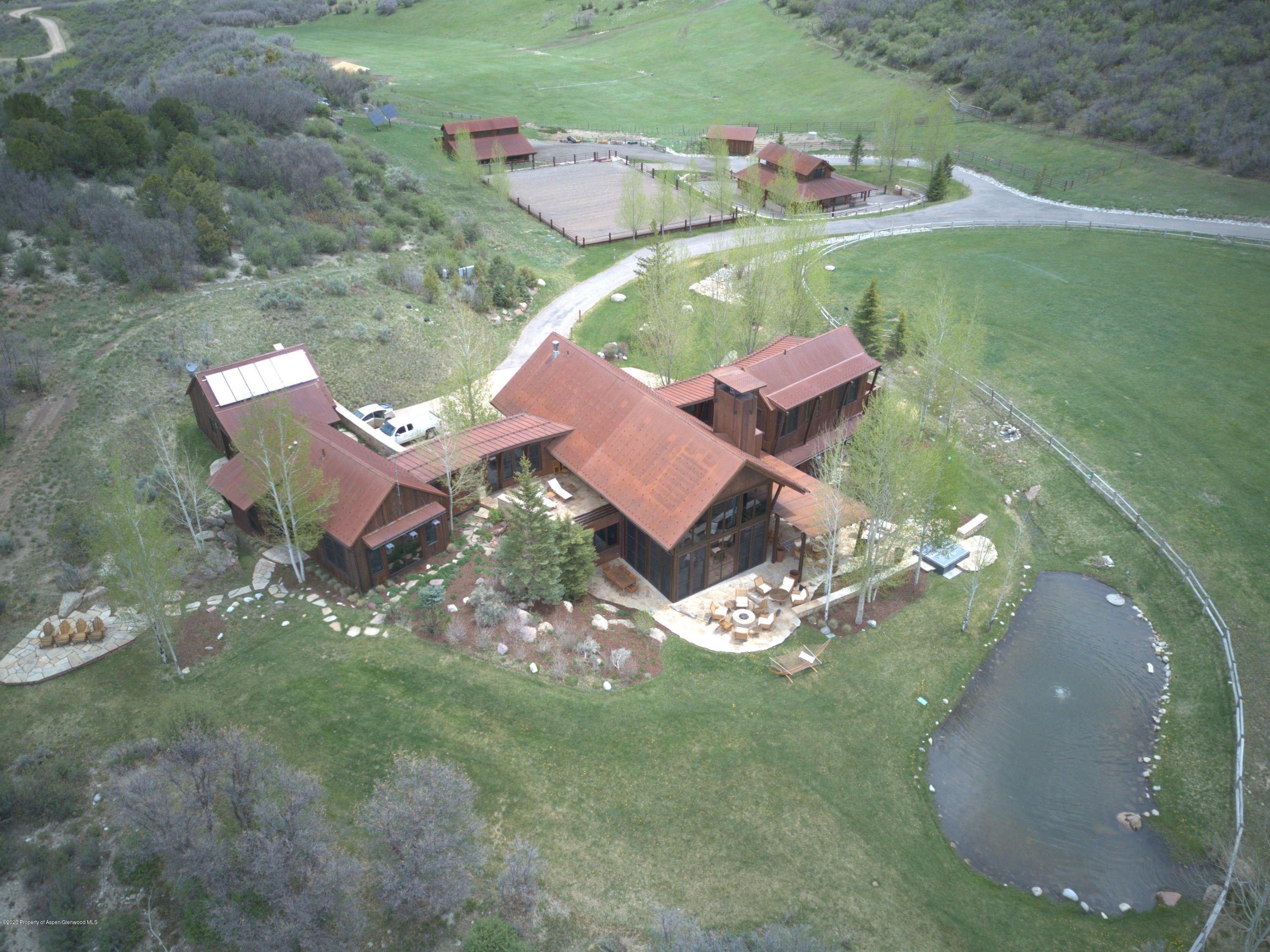 630 Spring Creek Road Basalt, CO 81621 - Photo 47 of 72 The pond and patios