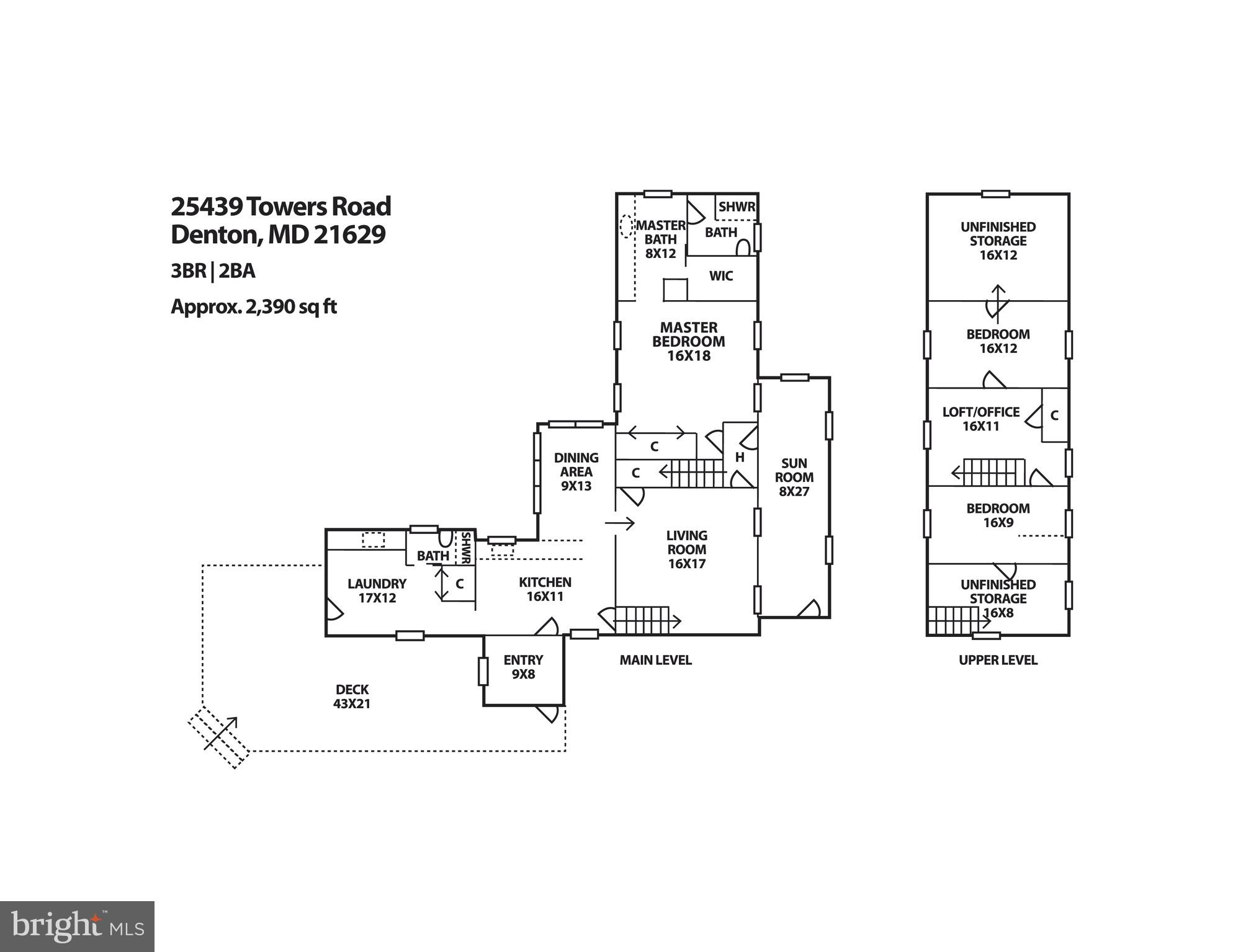 25439 Towers Road Denton, MD 21629 - Photo 11 of 40 a picture of a floor plan