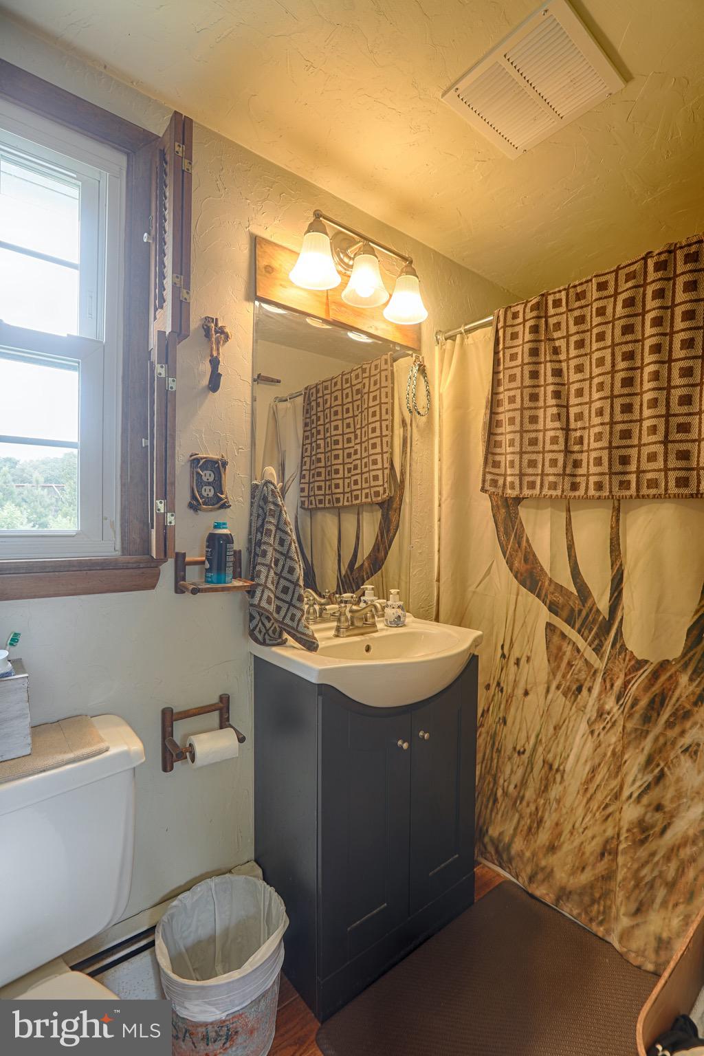 25439 Towers Road Denton, MD 21629 - Photo 12 of 40 a bathroom with a toilet sink and mirror