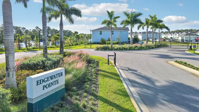 a view of a street with a building in the background