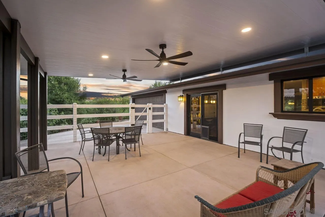 2952 Milpas Drive Escondido, CA 92029 - Photo 23 of 33 a view of a dining room with furniture window and outside view