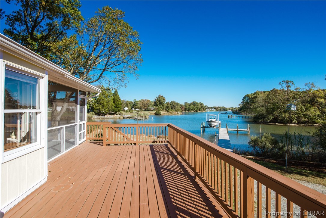 293 Prentice Point Drive Kilmarnock, VA 22482 - Photo 36 of 41 Waterside Deck with Wide Views and Lots of Room for Entertaining!