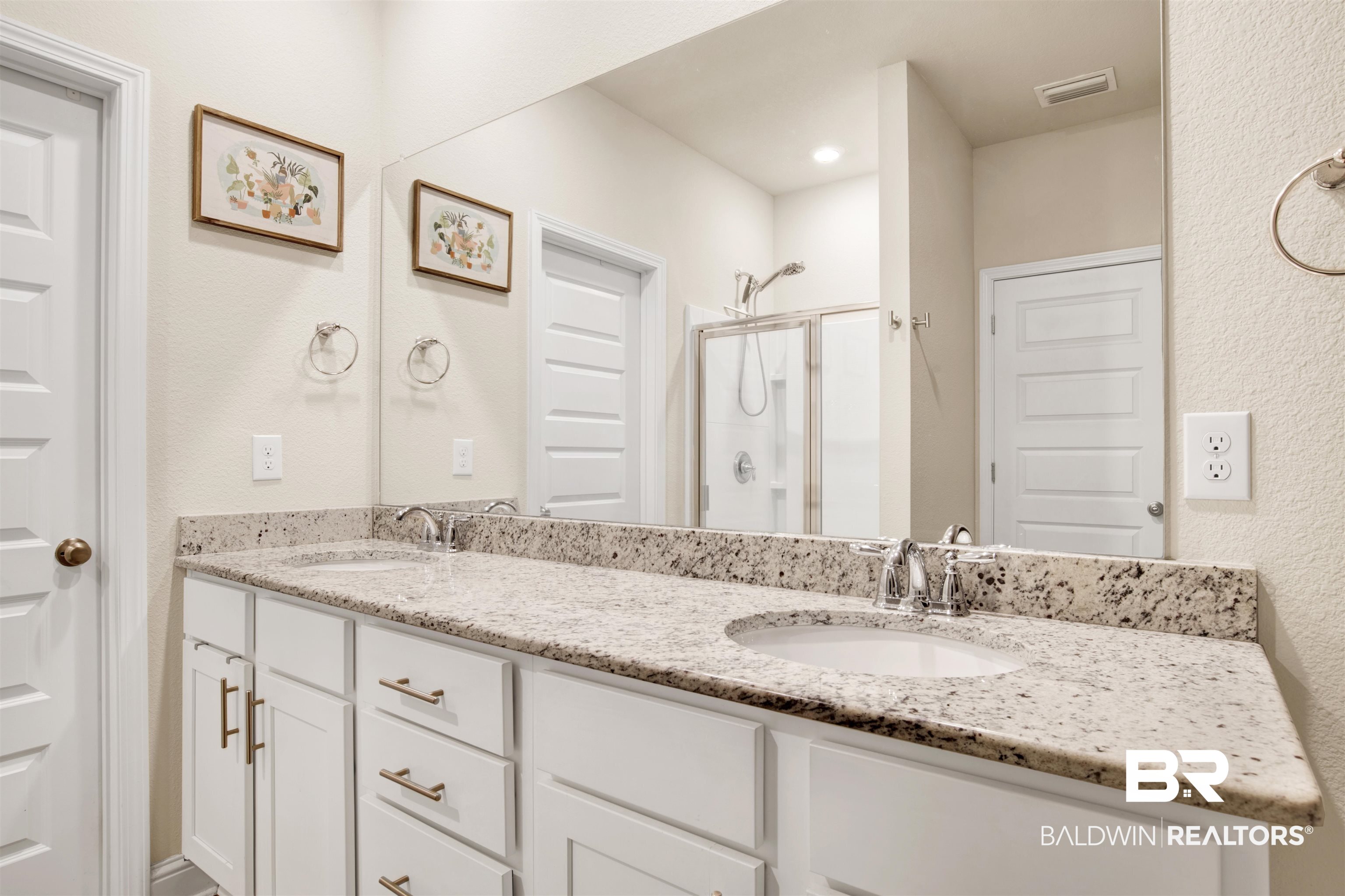 9622 Volterra Avenue Daphne, AL 36526 - Photo 22 of 31 Bathroom with vanity and a shower with shower door