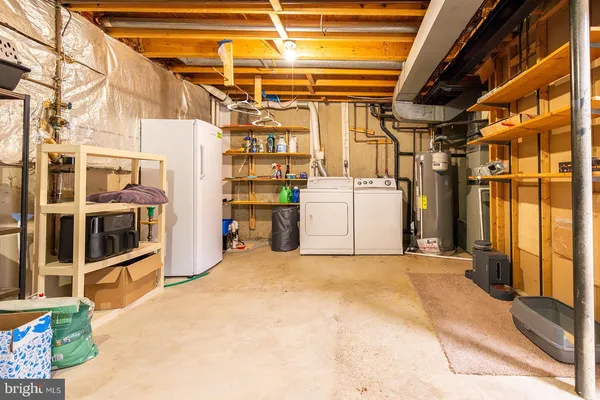 a view of storage and utility room