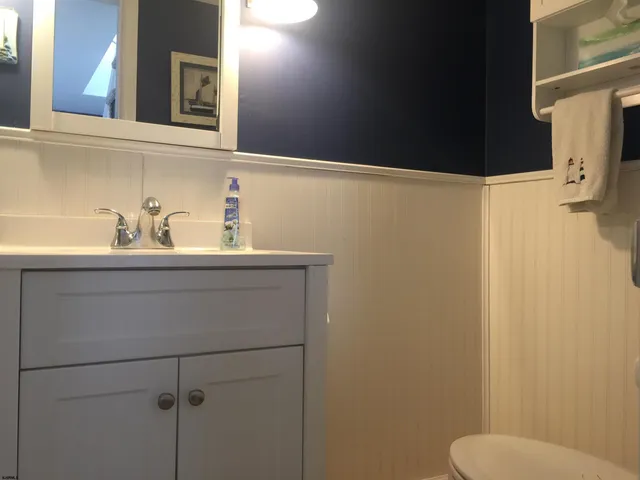 a bathroom with a sink and a toilet